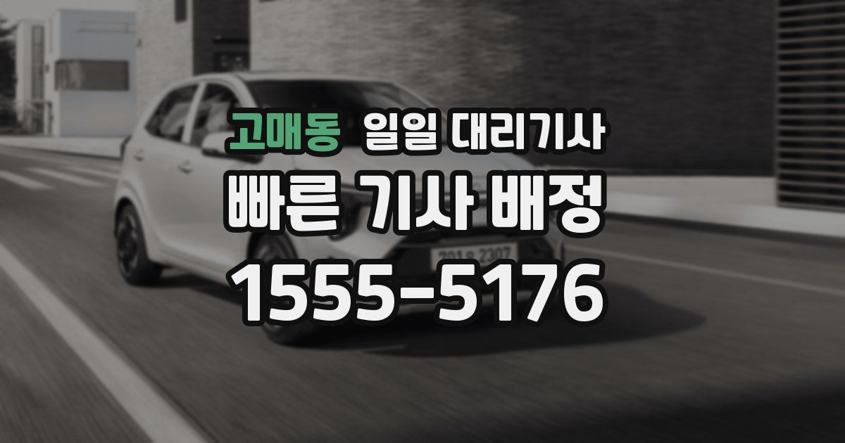 고매동 일일 대리기사