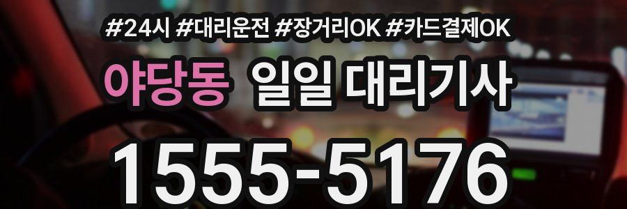 야당동 일일 대리기사