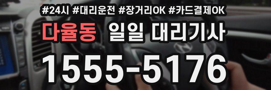 다율동 일일 대리기사