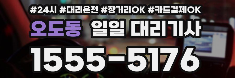 오도동 일일 대리기사