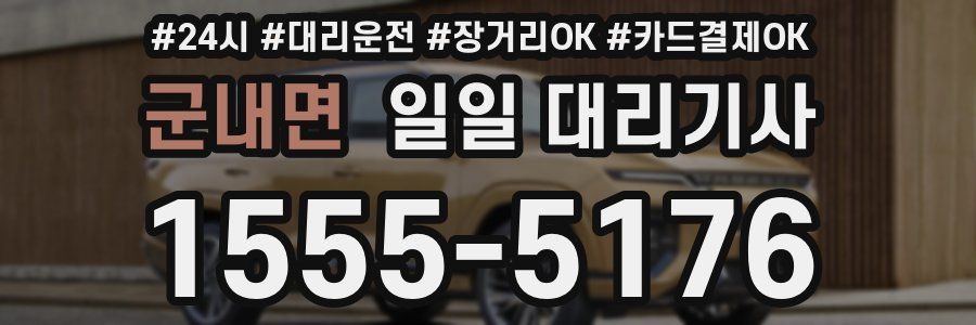군내면 일일 대리기사