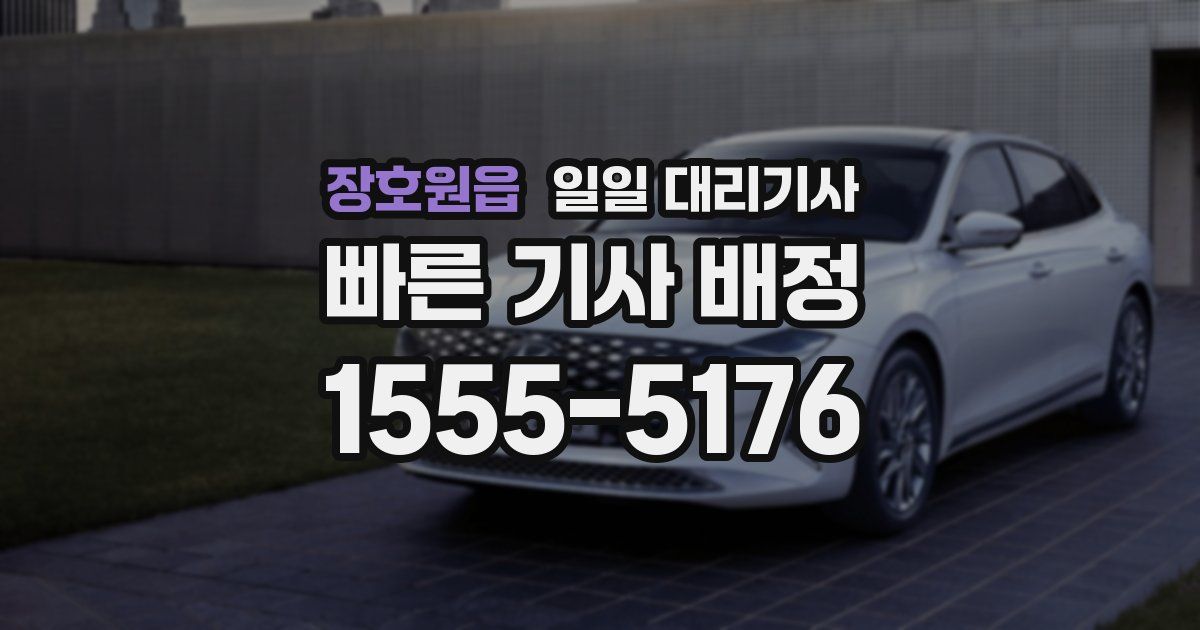 장호원읍 일일 대리기사