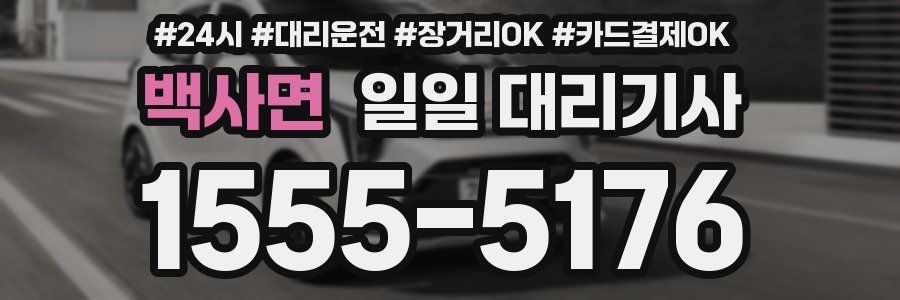 백사면 일일 대리기사