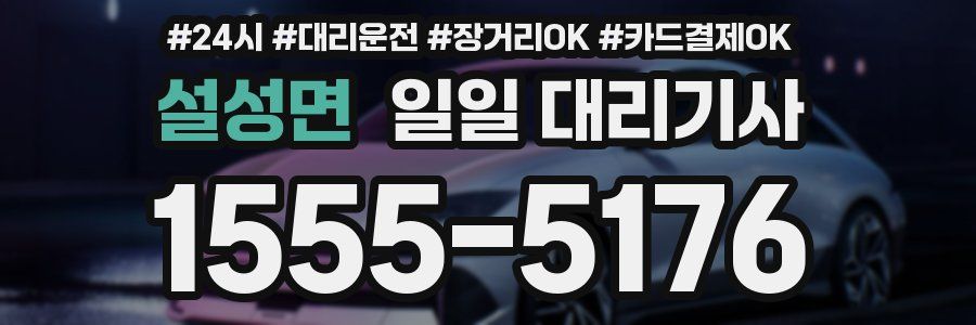 설성면 일일 대리기사