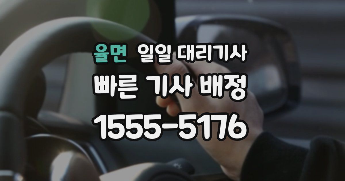 율면 일일 대리기사