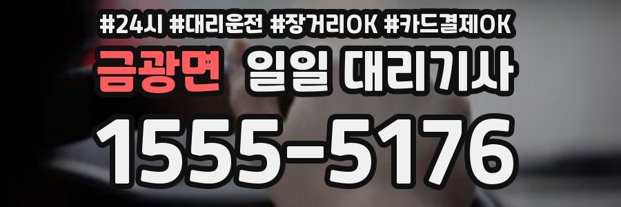 금광면 일일 대리기사