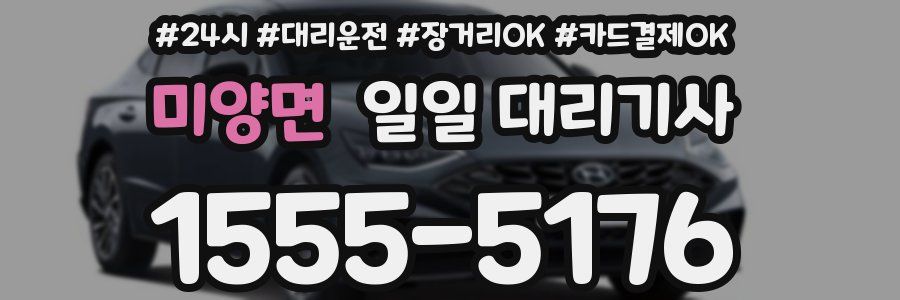 미양면 일일 대리기사