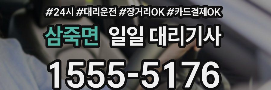 삼죽면 일일 대리기사