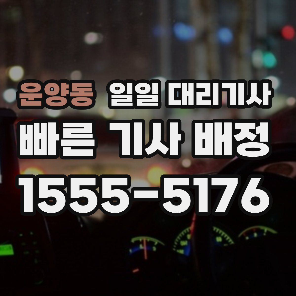 운양동 일일 대리기사