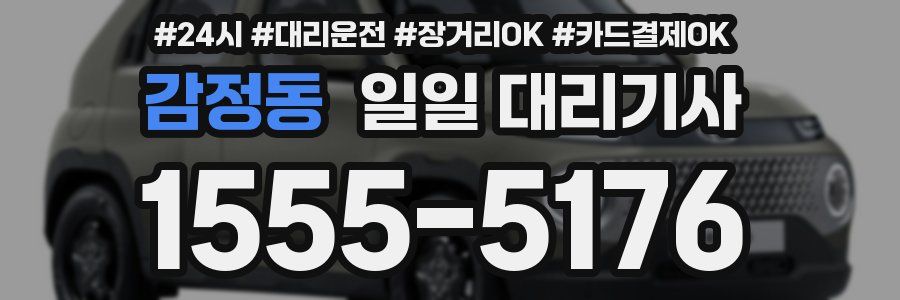 감정동 일일 대리기사