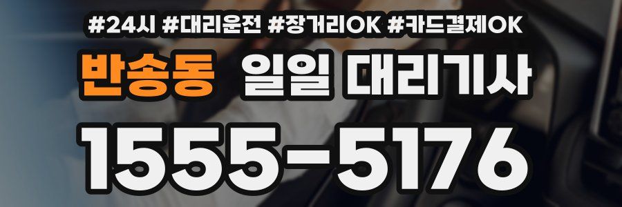 반송동 일일 대리기사