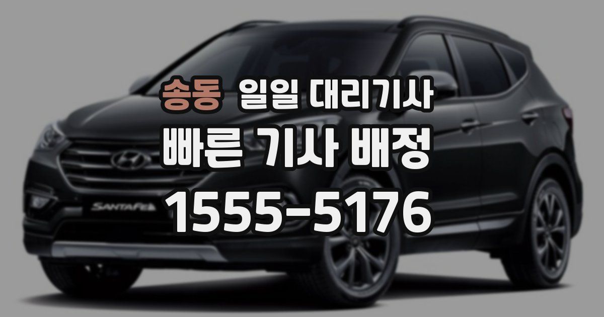 송동 일일 대리기사