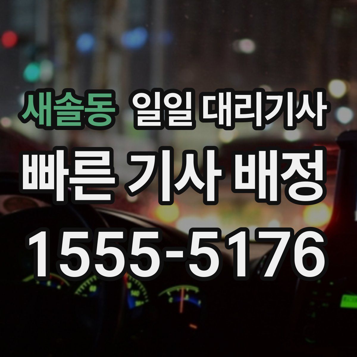 새솔동 일일 대리기사