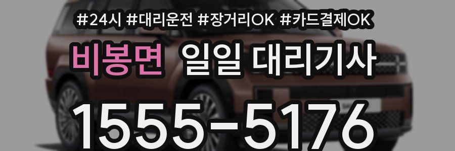 비봉면 일일 대리기사