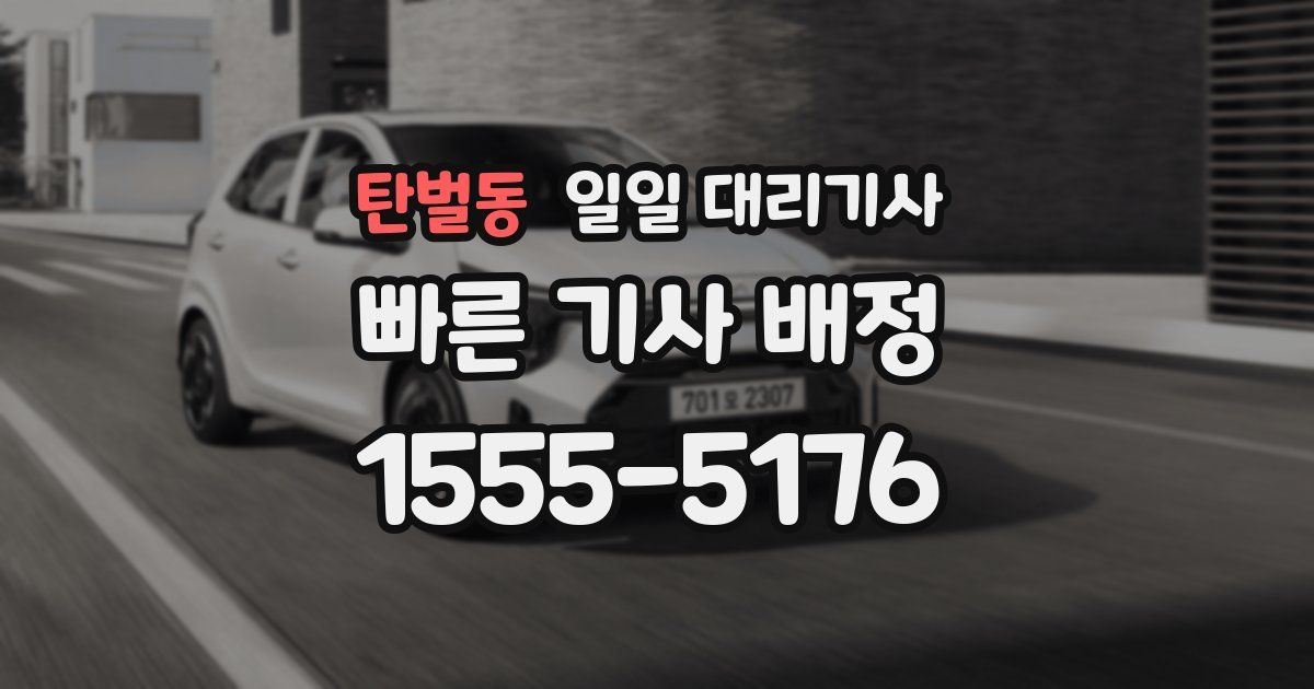 탄벌동 일일 대리기사