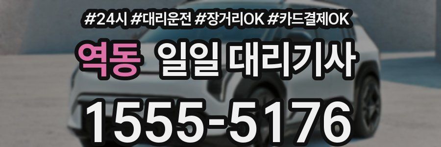역동 일일 대리기사