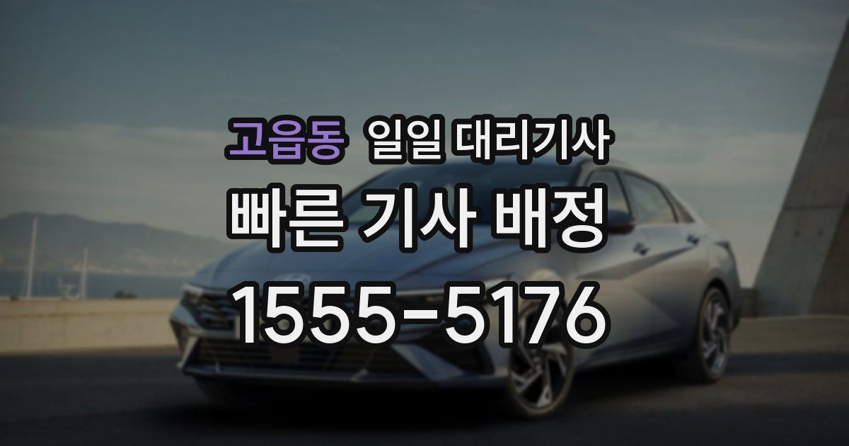 고읍동 일일 대리기사