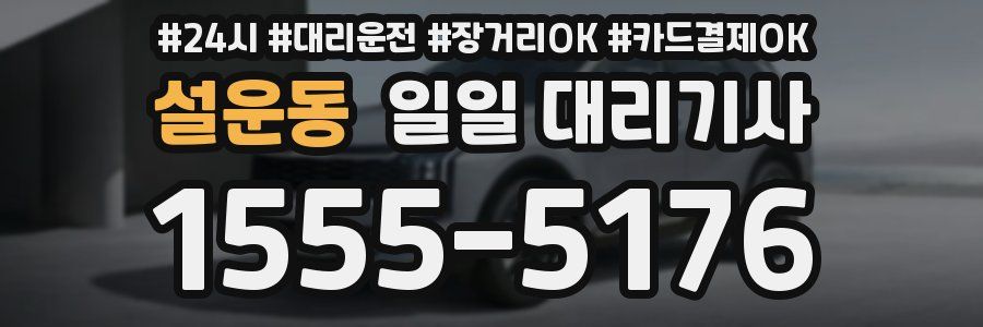 설운동 일일 대리기사