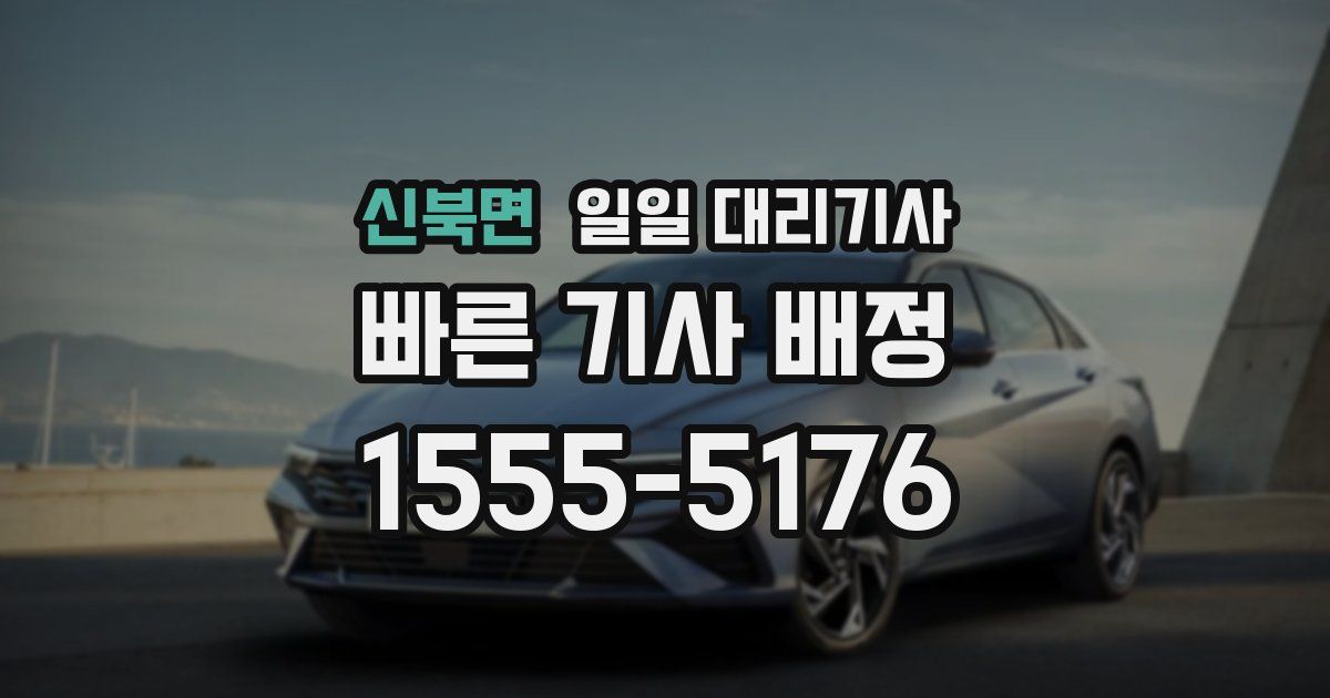 신북면 일일 대리기사