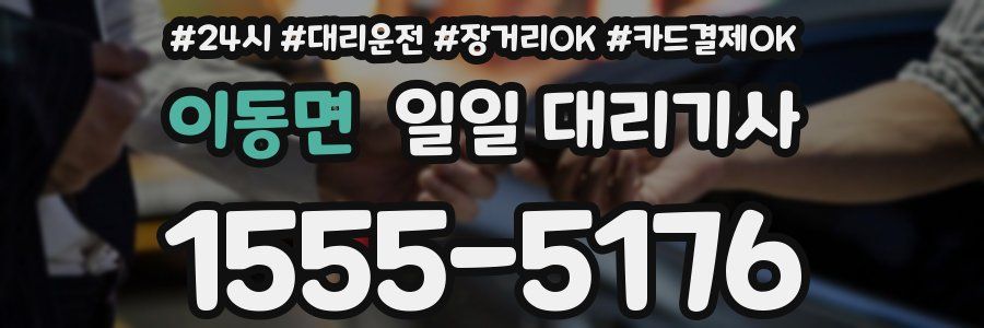 이동면 일일 대리기사