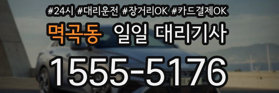 멱곡동 일일 대리기사