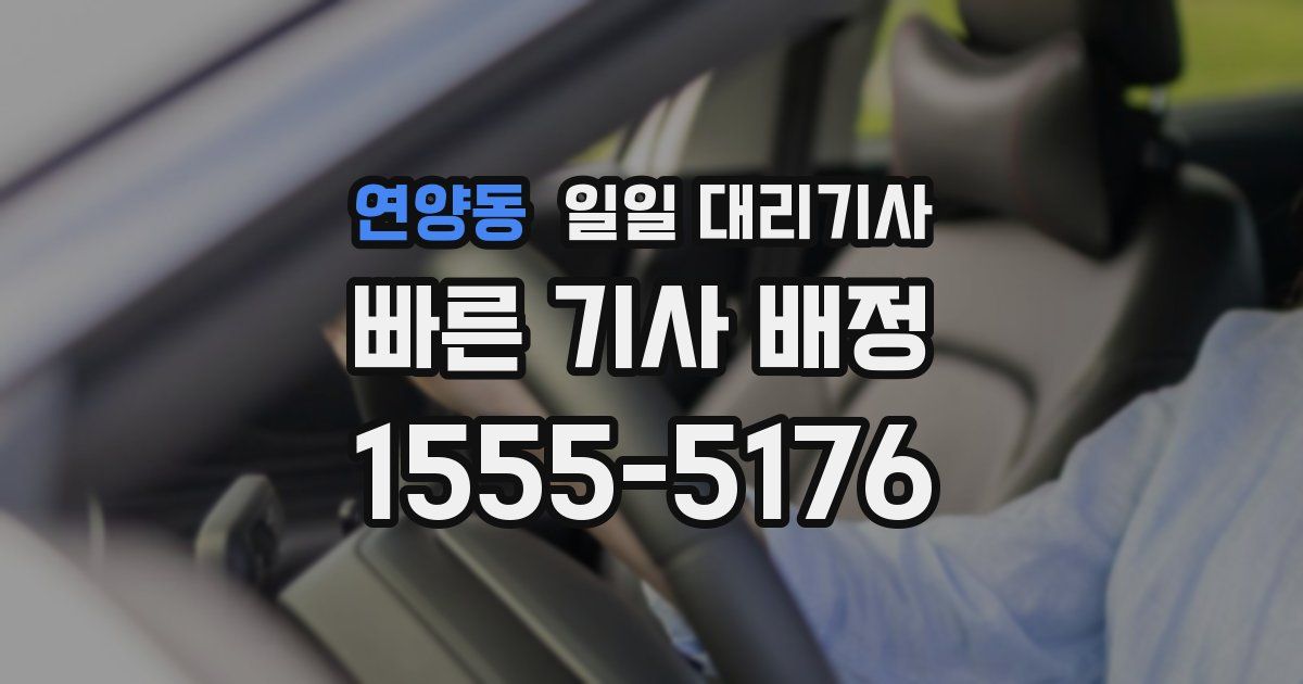 연양동 일일 대리기사