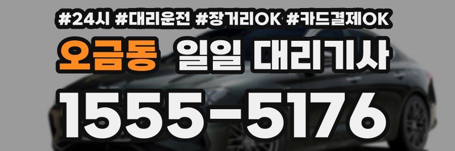 오금동 일일 대리기사