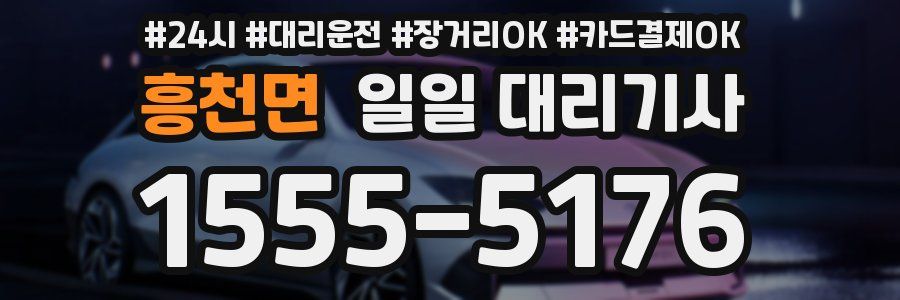 흥천면 일일 대리기사