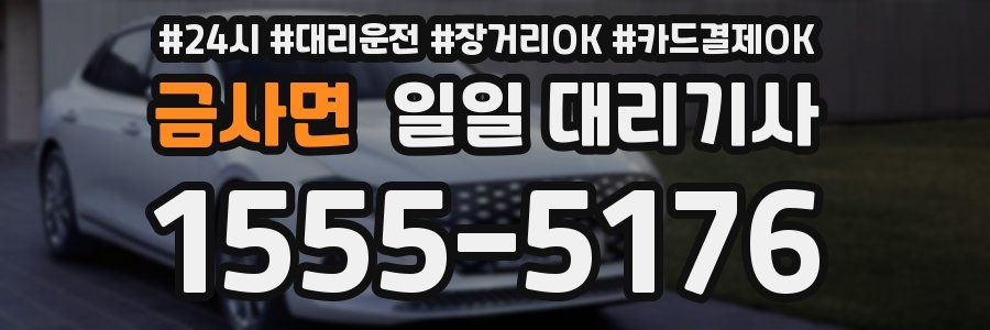 금사면 일일 대리기사