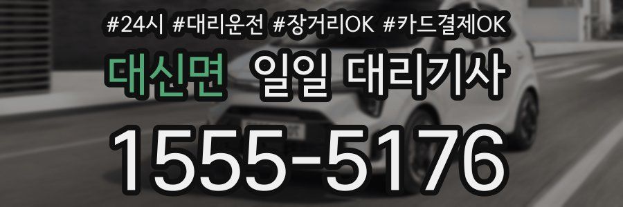 대신면 일일 대리기사