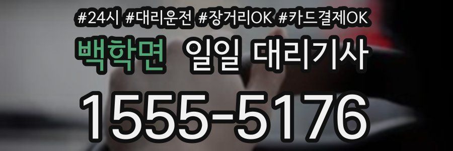백학면 일일 대리기사