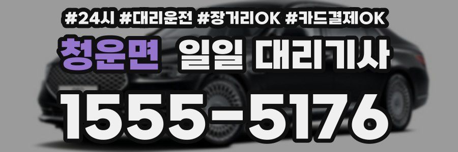 청운면 일일 대리기사