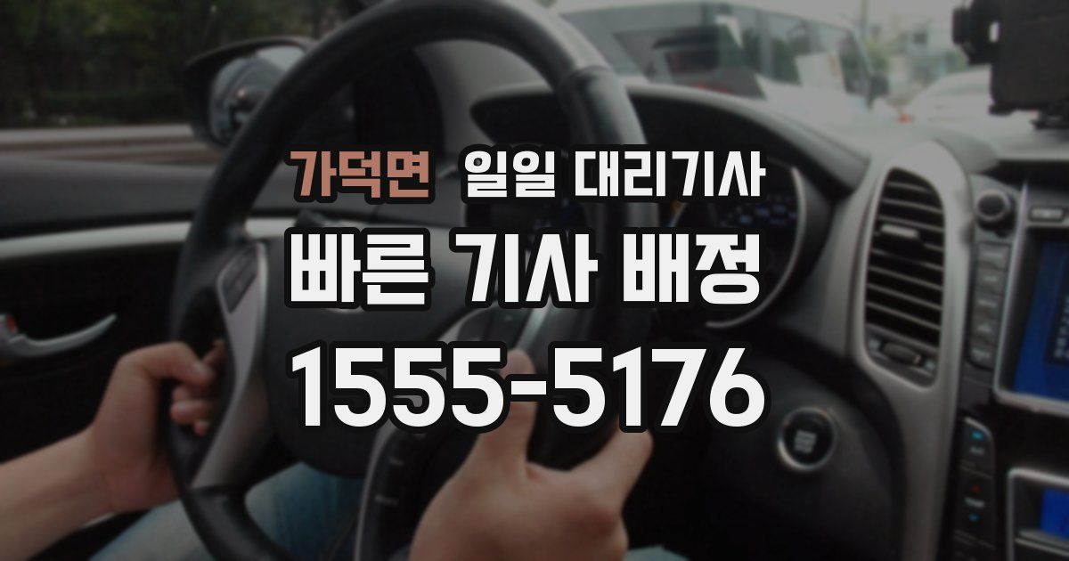 가덕면 일일 대리기사