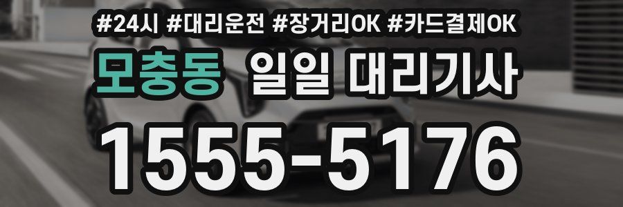 모충동 일일 대리기사