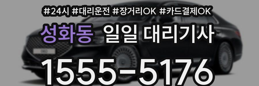 성화동 일일 대리기사