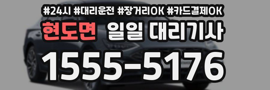 현도면 일일 대리기사