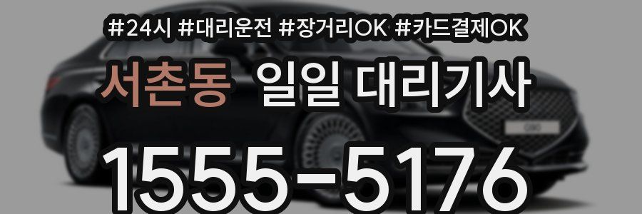 서촌동 일일 대리기사