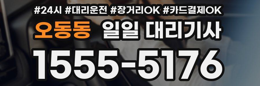 오동동 일일 대리기사