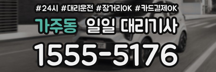 가주동 일일 대리기사