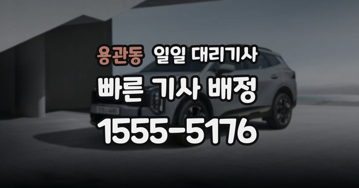 용관동 일일 대리기사