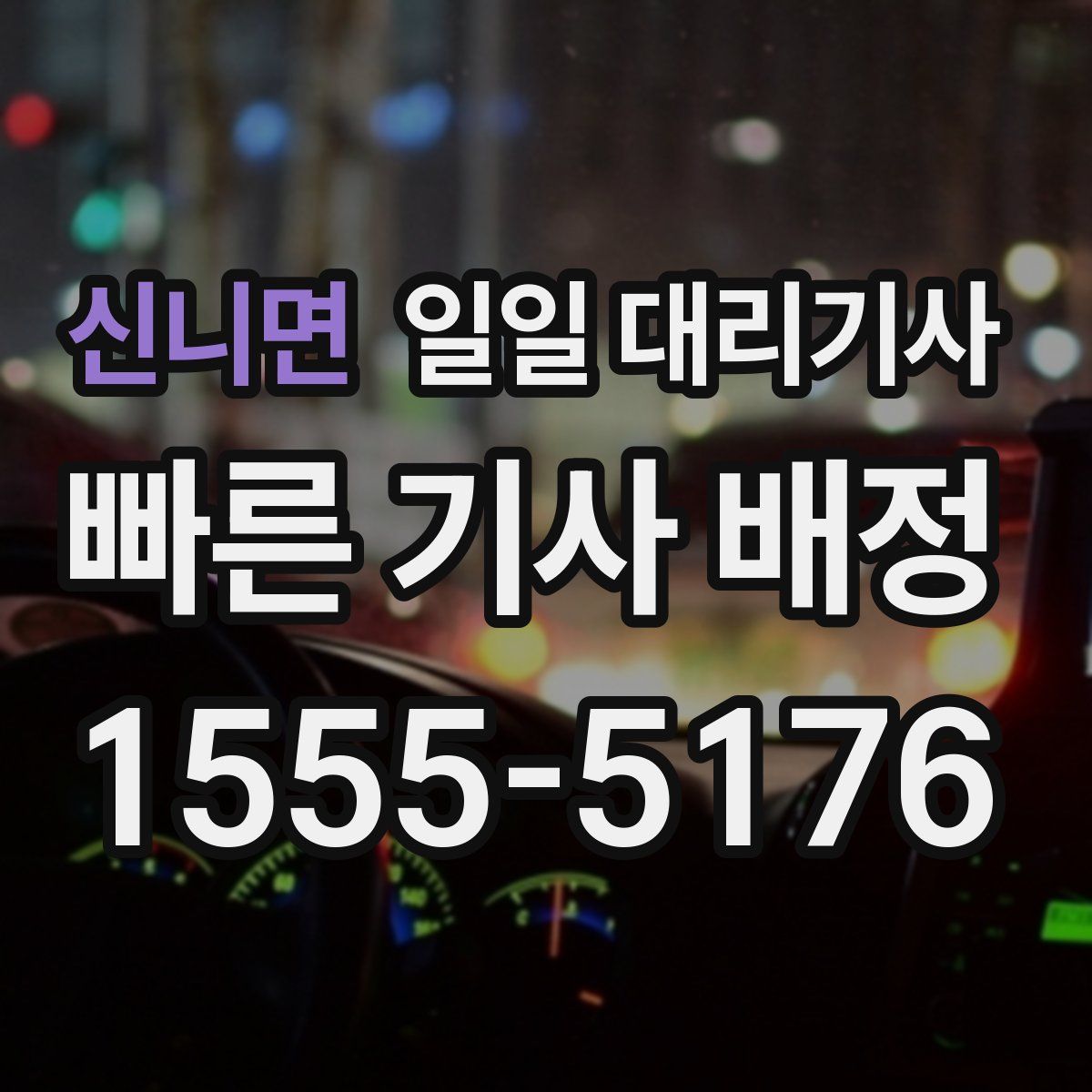 신니면 일일 대리기사