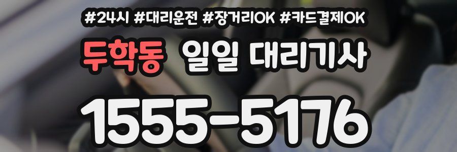 두학동 일일 대리기사