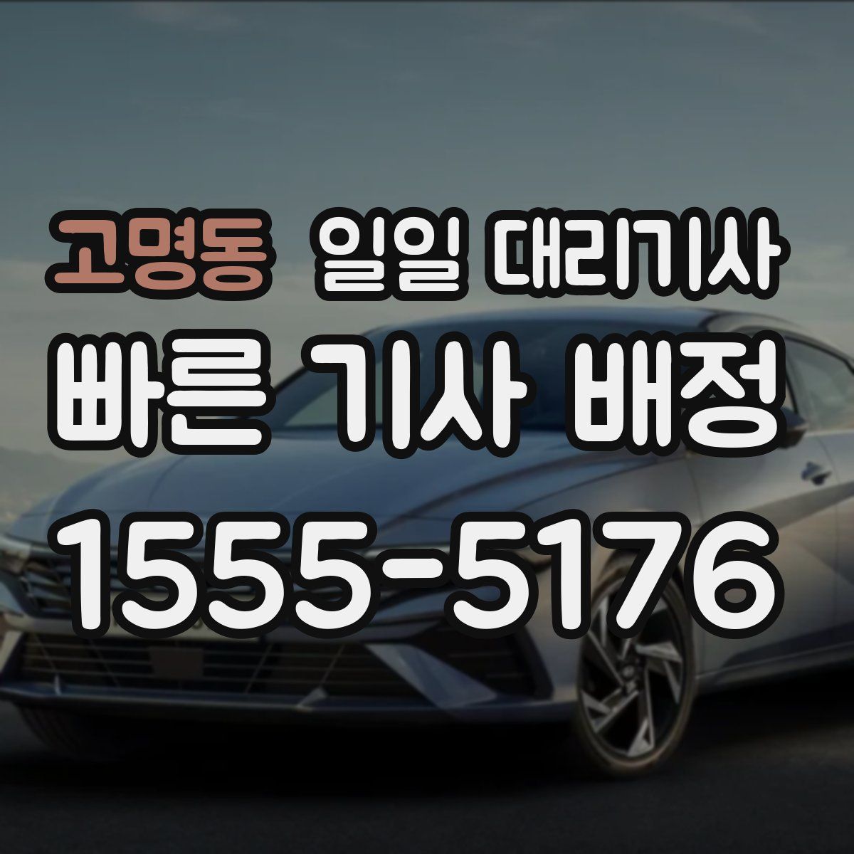 고명동 일일 대리기사