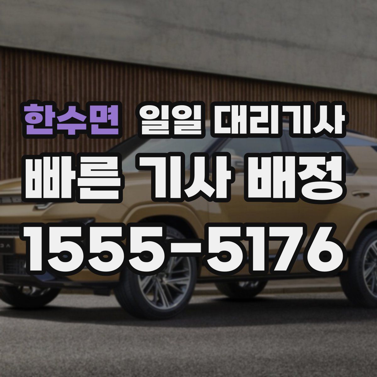 한수면 일일 대리기사