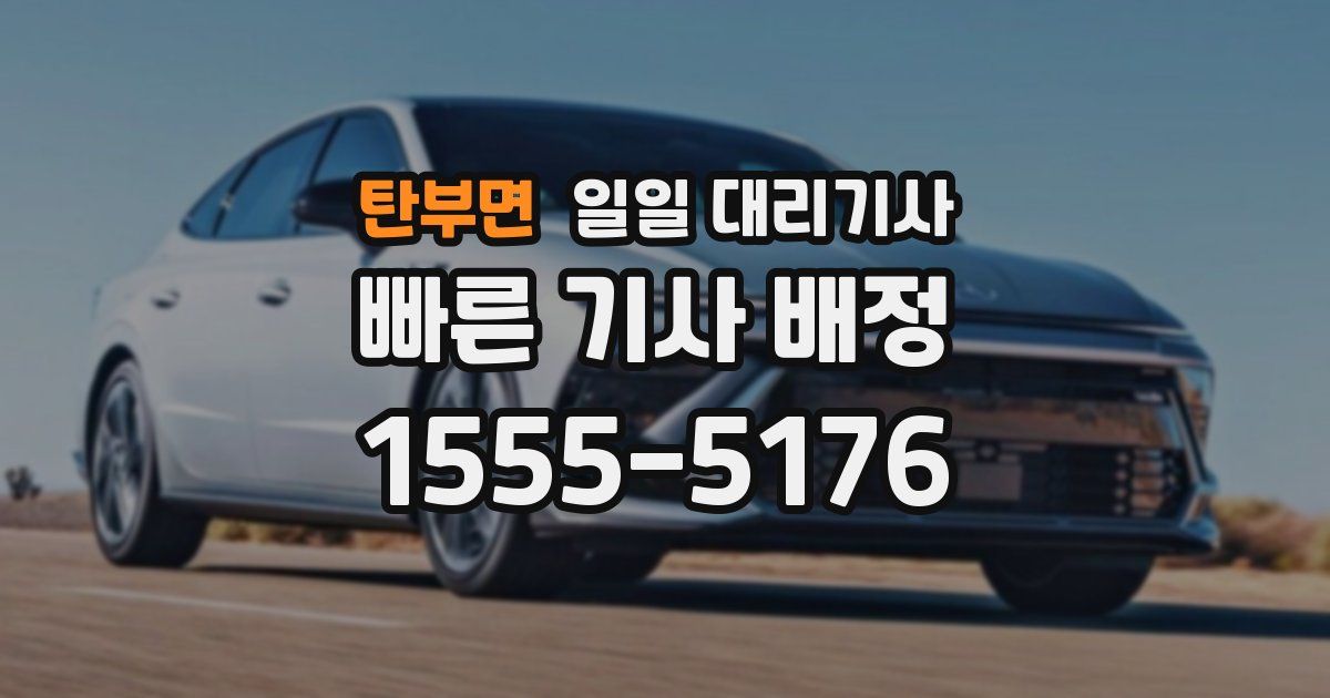 탄부면 일일 대리기사