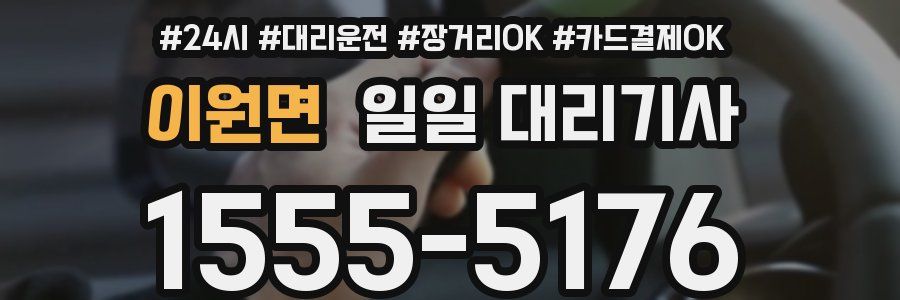 이원면 일일 대리기사