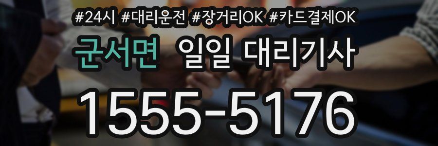 군서면 일일 대리기사