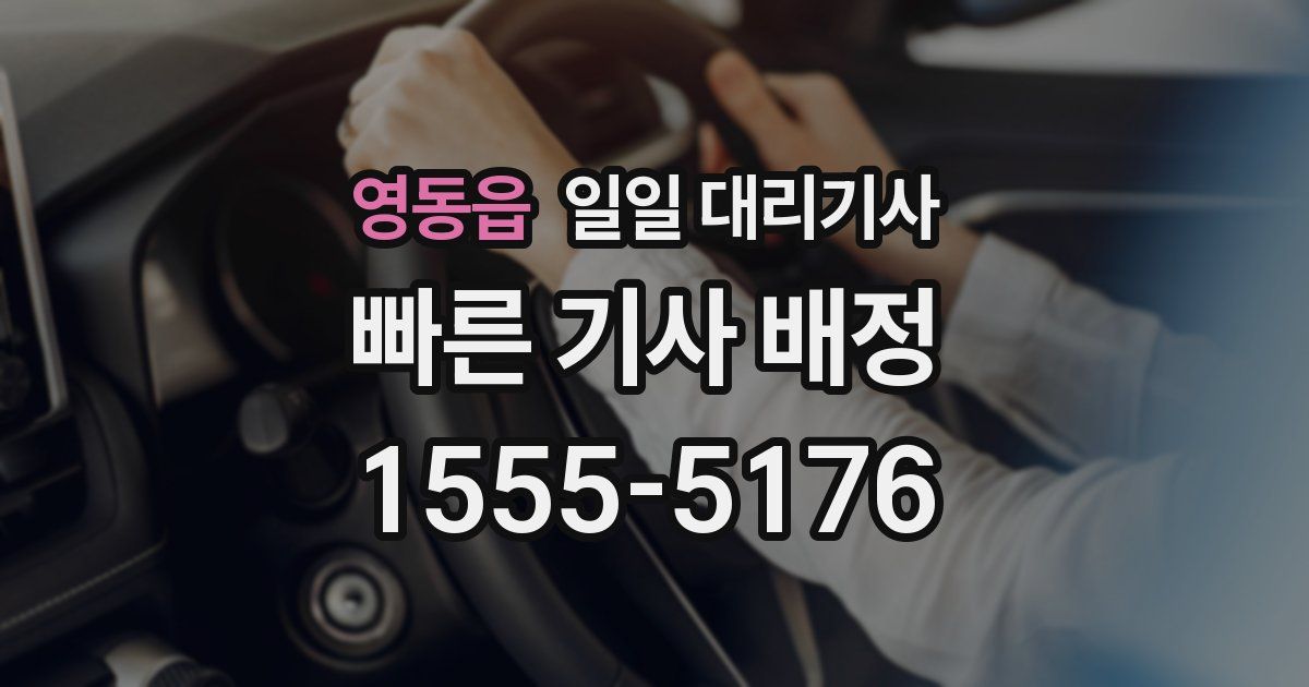 영동읍 일일 대리기사