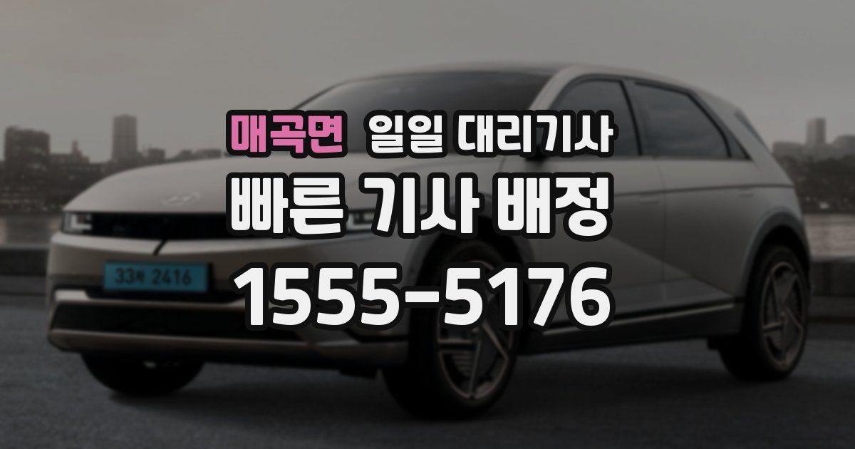 매곡면 일일 대리기사