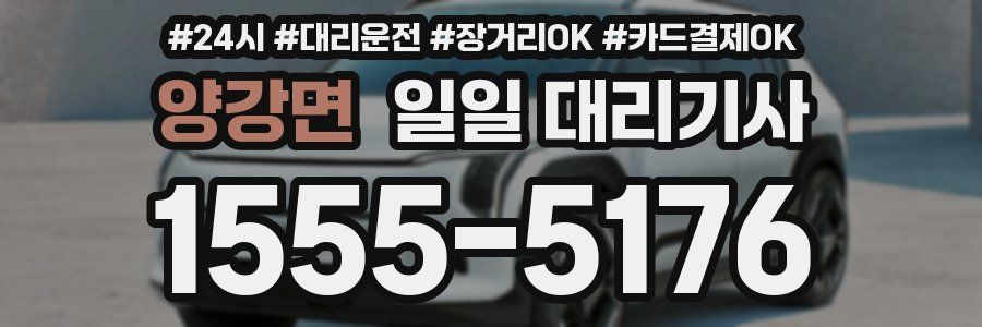 양강면 일일 대리기사